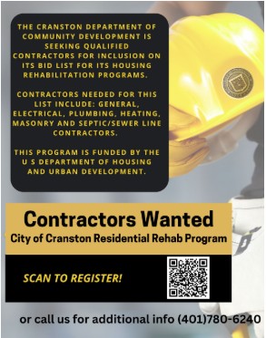 Contractors Wanted: Residential Rehab Program 
